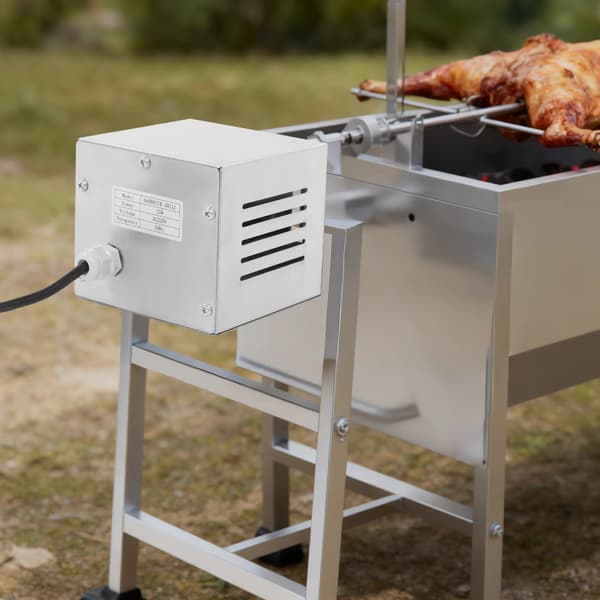 BBQ Grill Motor, 25W Effekt, Rustfrit Stål Konstruktion,Lys Grå