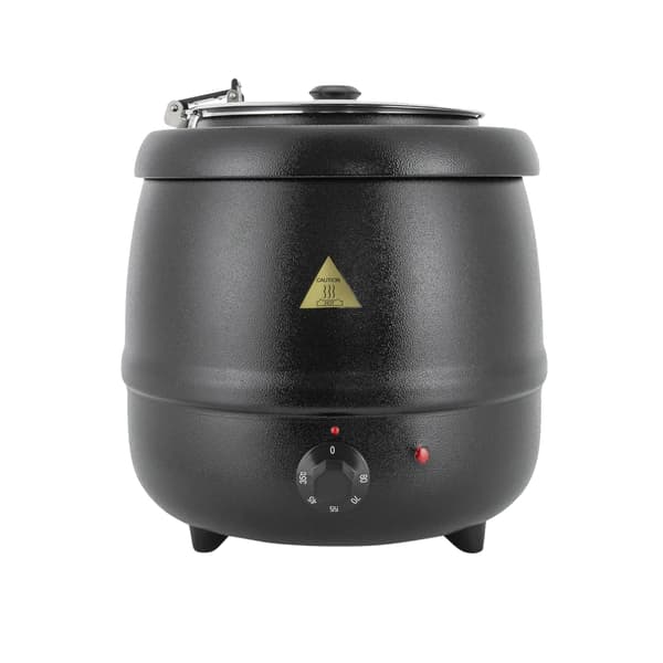 Madvarmer, Temperaturjustering, Stor kapacitet,Sort, 10L