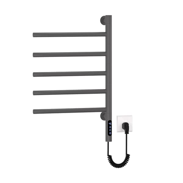 Värmehanddukstork, Smart Touch-kontroller, Justerbar temperatur,Mörkgrå, 220V, EU