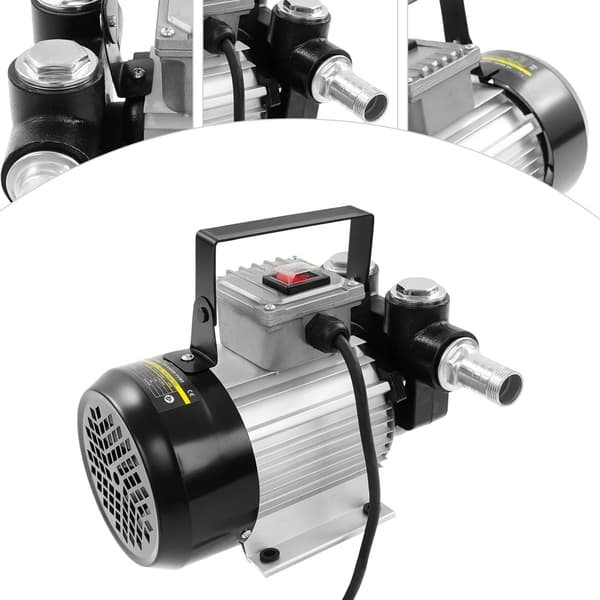 Dieselbränsleöverföringspump, 550W effekt, 60L/min flödeshastighet,Silver