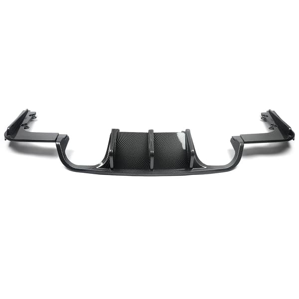 Bageste kofanger diffuser, ABS plast, M Performance stil,Kulfiberlook