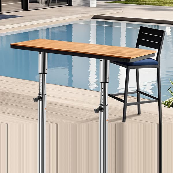 Bordfod, Højdejusterbar, Letvægtsdesign,Sølv