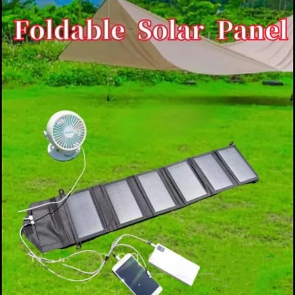 Solpanel, Bærbart Design, Hurtig Opladningskapacitet,6 Fold