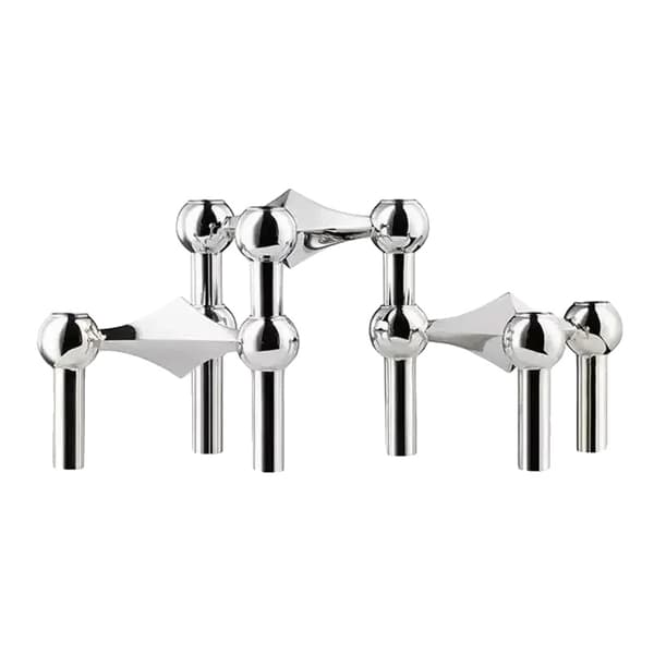 Ljuslykta, Modern Stål Design, Mångsidig Heminredning,3PCS Silver