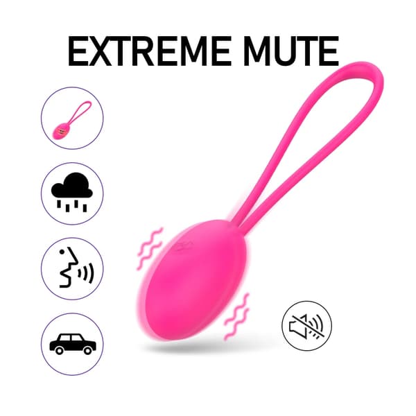 Trosvibrator, Bärbar Design, Multi-Hastighetsvibration, Rosa