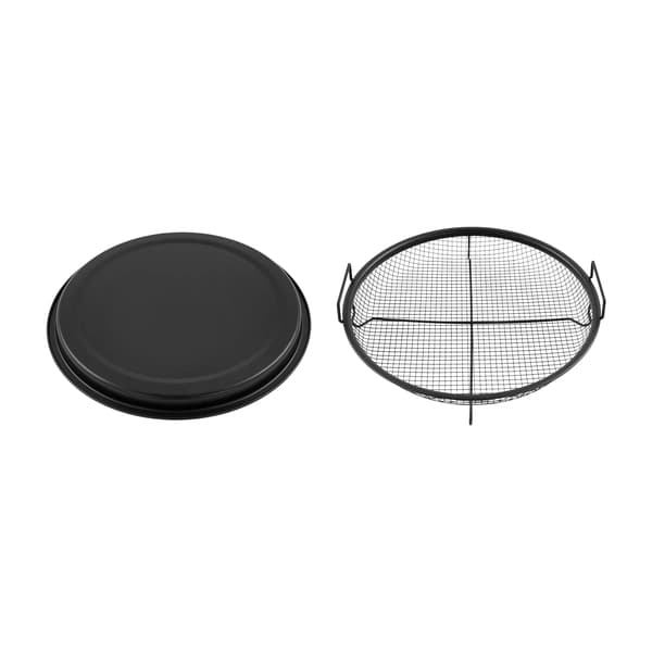 Crisping Basket Sæt, Ergonomisk Design, Alsidig Brug,Sort