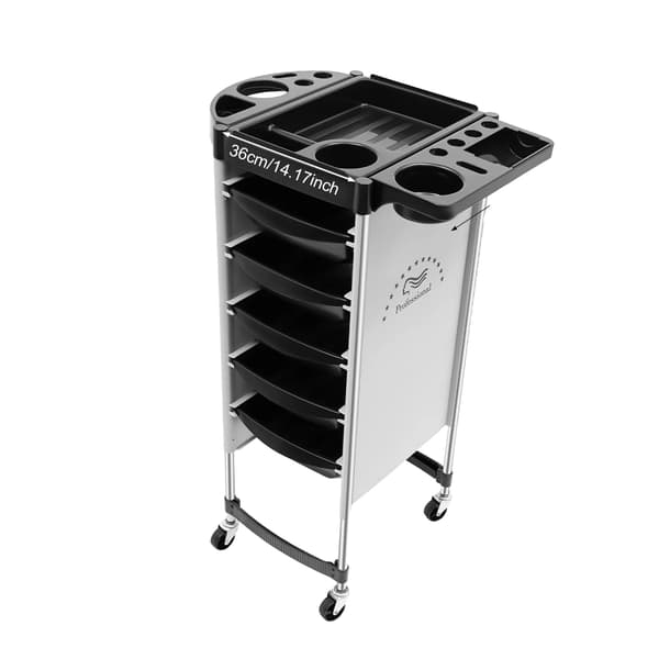 Salonvogn, 6-lags design, holdbar konstruktion,sort