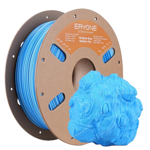 3D-printer filament, mat finish, gradient multicolor,HS-ArktiskOcean