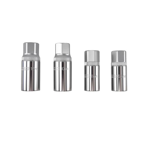 Socket Stud Screw Remover, 6mm Diameter, 8mm Diameter, 10mm Diameter, 12mm Diameter, 4-delarsset