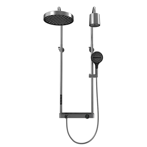 Duschhuvudset, Multifunktionell Design, Lätt Montering,grå