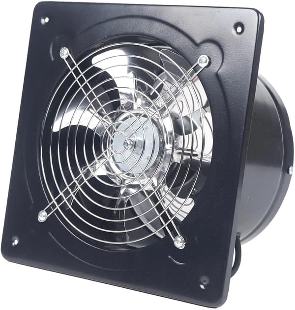 Industriel Vægventilator, Multifunktionel Aksialventilator, Effektiv Ventilation,sort