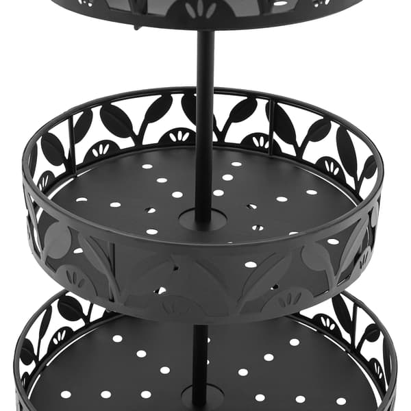 Frugtkurv, Tre-niveau Struktur, Pladsbesparende Design,3Tier