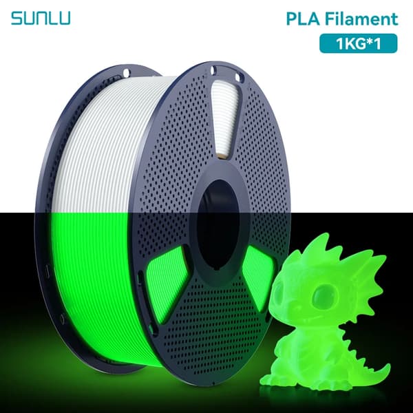 3D-printfilament, selvlysende, PETG-materiale,PLA lysende WTG