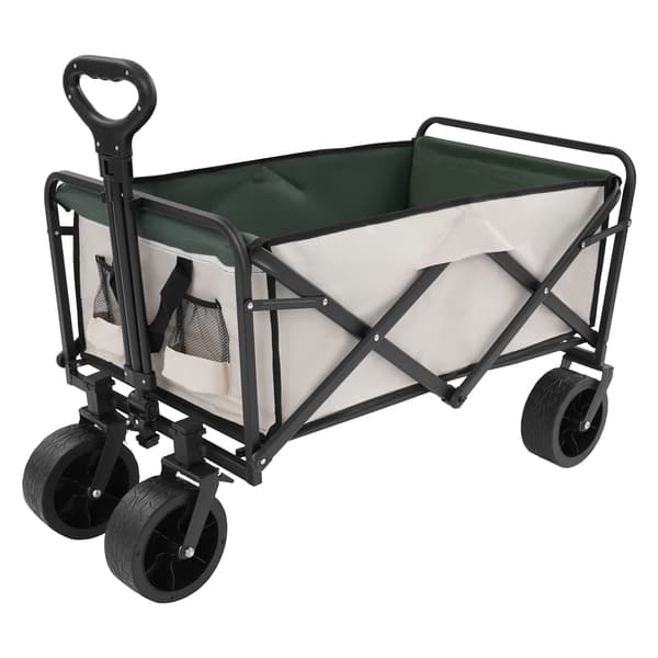 Nyttevogn, Heavy Duty, Sammenklappeligt Design,Khaki