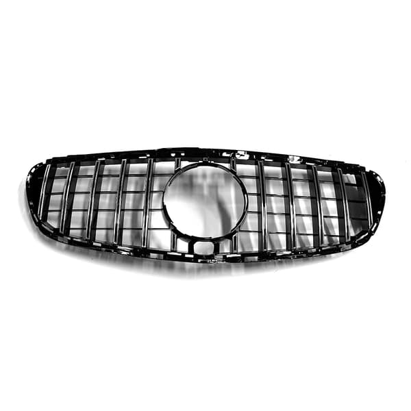 Front Center Grill, Glat Mesh Design, Nem Installation,Vertikal sølv
