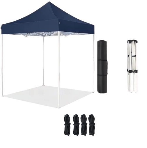 Paviljong, Bärbar, Lätt att Montera,Mörkblå-2x2Meter