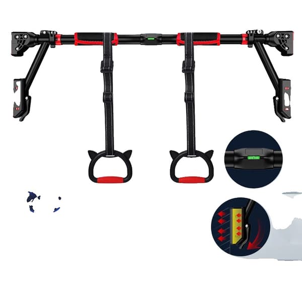 Pull-up-stång, Justerbar längd, 200 kg kapacitet,e 78-98cm
