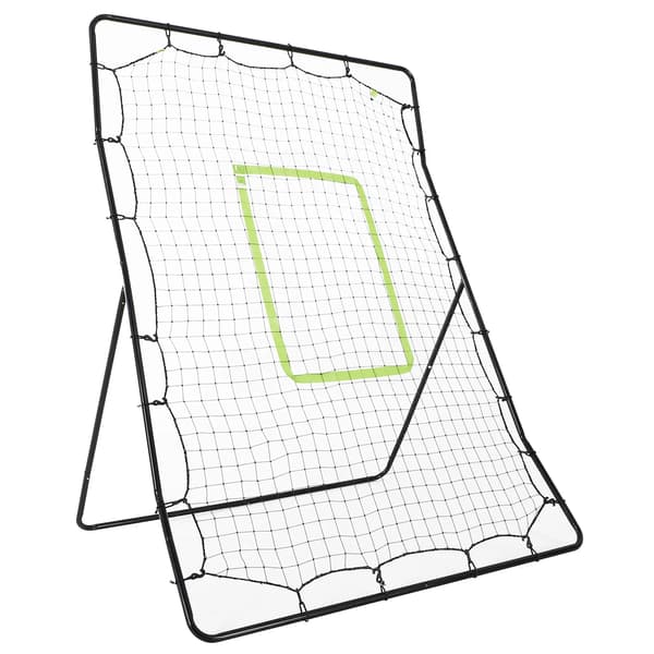 Baseball Rebounder, Justerbare vinkler, Bærbar design,sort