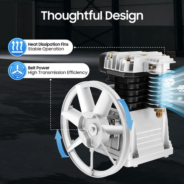 Luftkompressor Pump, 250L/Min Utsläpp, 3HK Kompatibilitet,Silver