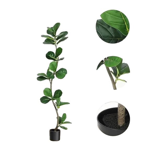Kunstige planter, realistiske blade, lav vedligeholdelse,150cm