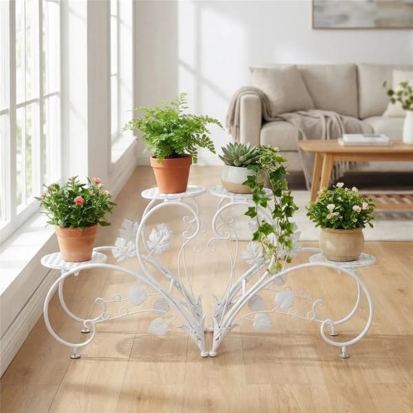 Blomsterställ, Modern Design, Set om 2,VIT