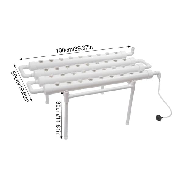 Hydroponiskt system, 36 växtkapacitet, utrymmeseffektiv design,VIT