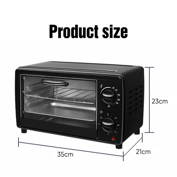 Mini Luftfritös Ugn, Kompakt Design, Multifunktionell Matlagning,13L
