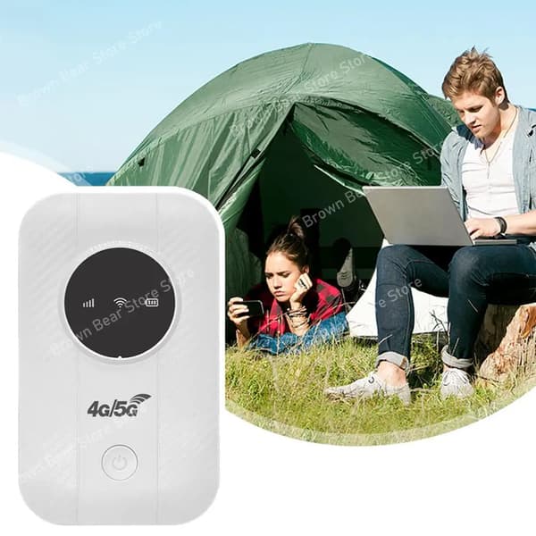 WiFi-router, bærbar 4G/5G-support, højhastighedsforbindelse,Elfenben