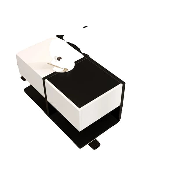 Cafebord, Moderne Design, Opbevaringsfunktioner,hvid+sorte
