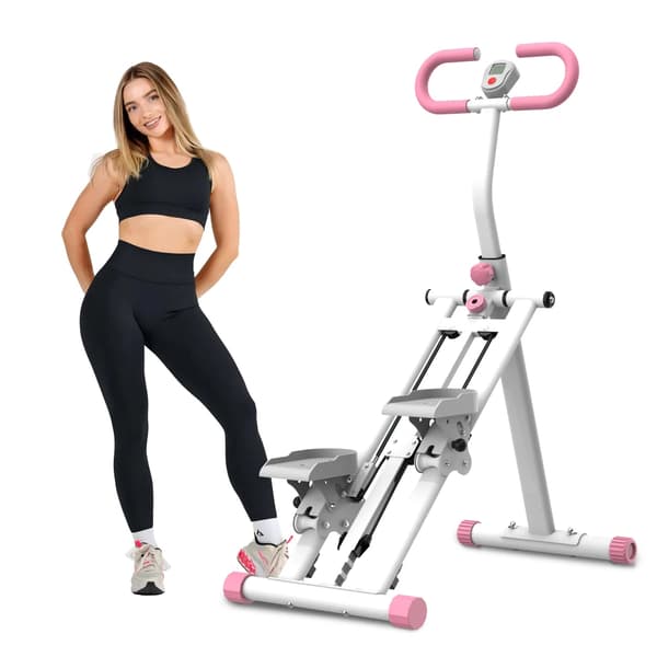 Trappe Stepper, Justerbar Modstand, Kompakt Design,Pink