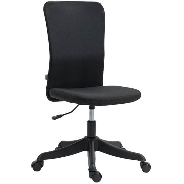 Kontorstol, Ergonomisk Design, Justerbar Højde,Sort