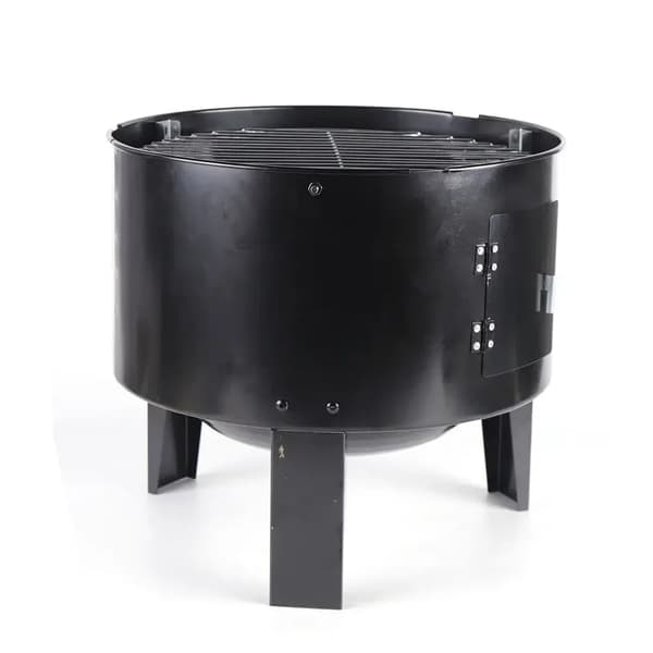 Kødgrill Røger, Multifunktionel Madlavning, Bærbart Design,sort