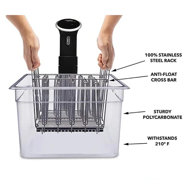 Sous Vide Beholder, Komplet Sæt, Holdbare Materialer,Container og ramme
