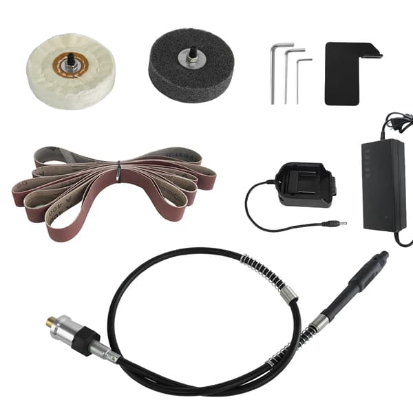 Bältslip, Variabel Hastighetskontroll, Kompatibel med 18V Batterisystem,Svart