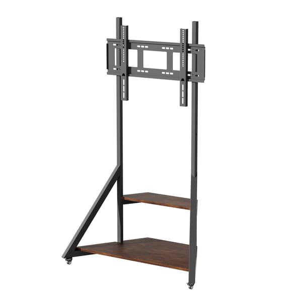TV-ställ, Höjdjusterbart, Stabil Design,svart