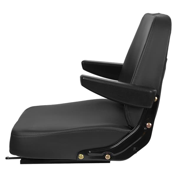 Gaffeltruck sæde, justerbart design, holdbare materialer,sort