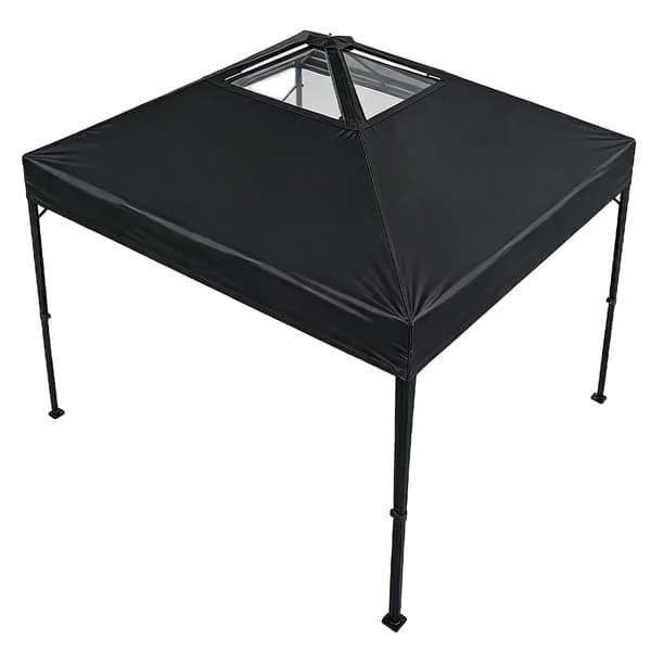 Gazebo, Bærbar Design, Vandafvisende,Sort