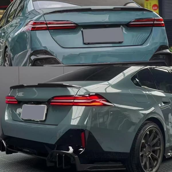 Bagspoiler, Holdbart ABS-plast, Aerodynamisk design,Glans Sort
