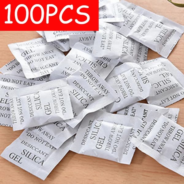 Piidioksidi-geeli, 100 pakkausta, kosteuden imuri,100PCS