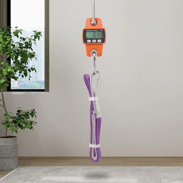 Digital kranvåg, hög precision, mångsidig användning, orange