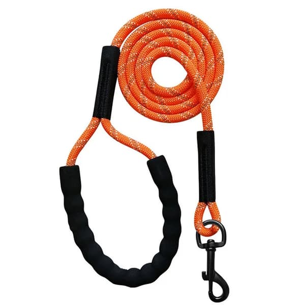 Hundkoppel, Hållbart Material, Reflekterande Säkerhetsfunktion,8mm x 15m, Orange-b