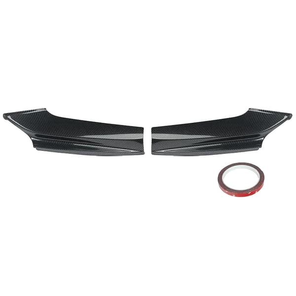 Front Bumper Splittere, Holdbart ABS Materiale, Nem Installation,Kulfiber