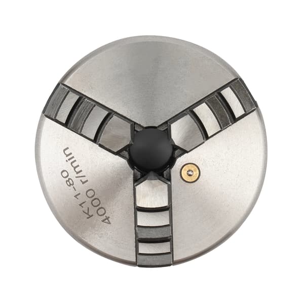 Självcentrerande chuck, 3-käksdesign, hög precision,Silver