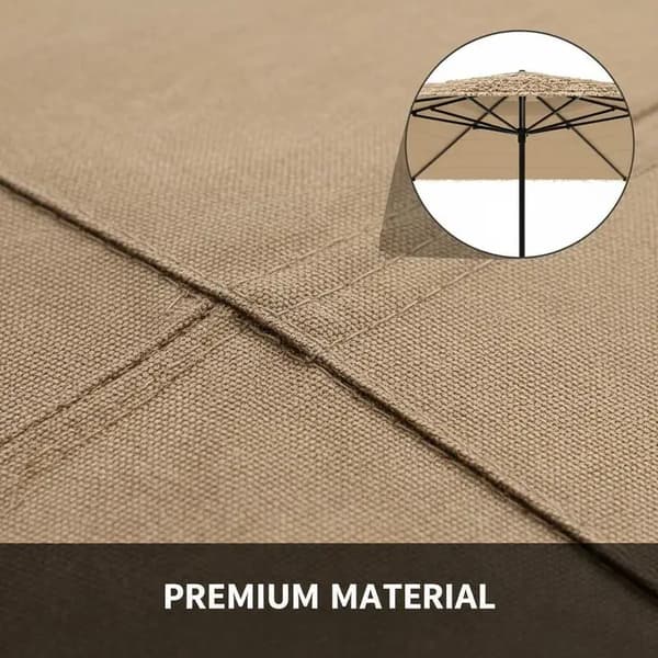 Haveparasol, Vandtæt Design, UV Beskyttelse,Lys Gul