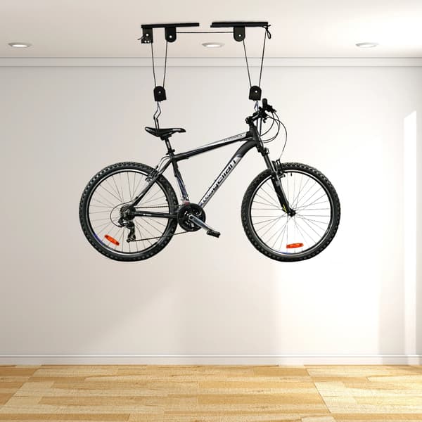 Cykelhejs, 60 kg kapacitet, nem loftmontering,sort