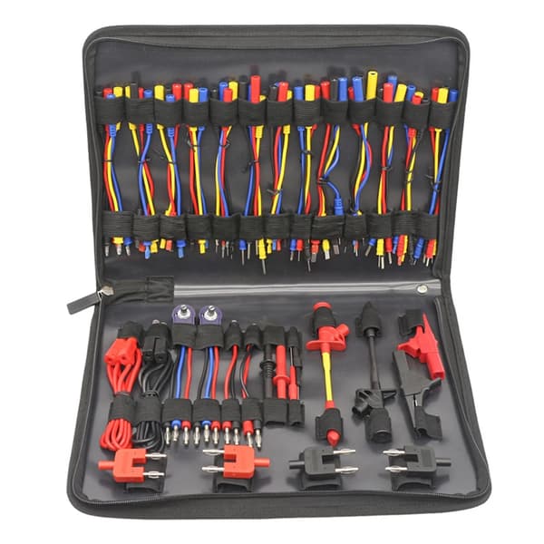Multimeter Testledningsset, 70 delar, 1,2 m testledningslängd, max spänning 1000V, PVC-material, CE-certifierad