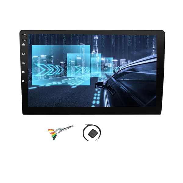 Bil Multimedia Spelare, Navigationssystem, Röststyrning, kompatibel med Universal,4-128G-MIC-AHD-DAB, Quad Core-e