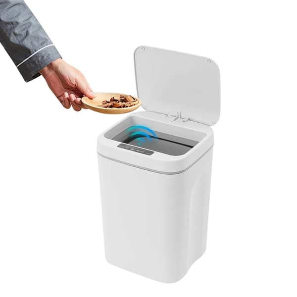 Sensor Soptunna, Automatisk Drift, Modern Design,Vit