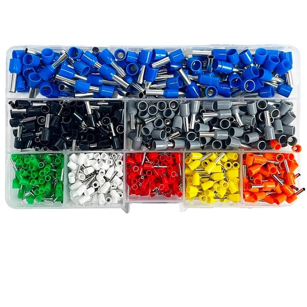 Krympeterminal Sæt, Kobbermateriale, Assorterede Størrelser,VE-KIT-800Pcs