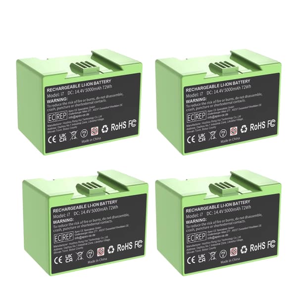 Batteribyte, 5000mAh kapacitet, uppladdningsbart, 4BAT